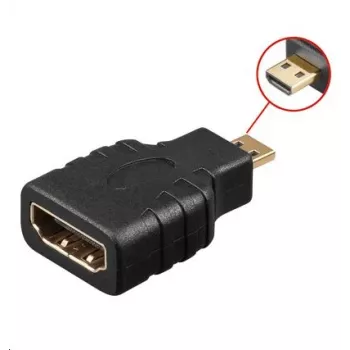 Microconnect HDM19F19MM kábel prepínač pohlavia Micro HDMI HDMI čierny