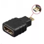 Microconnect HDM19F19MM kábel prepínač pohlavia Micro HDMI HDMI čierny
