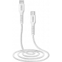 SBS TECABLELIGTC1W - 1 m - Lightning - USB C - konektor samec - konektor samec - biela