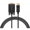 SAVIO kábel DisplayPort na VGA (D-Sub) 1,8 m, čierny