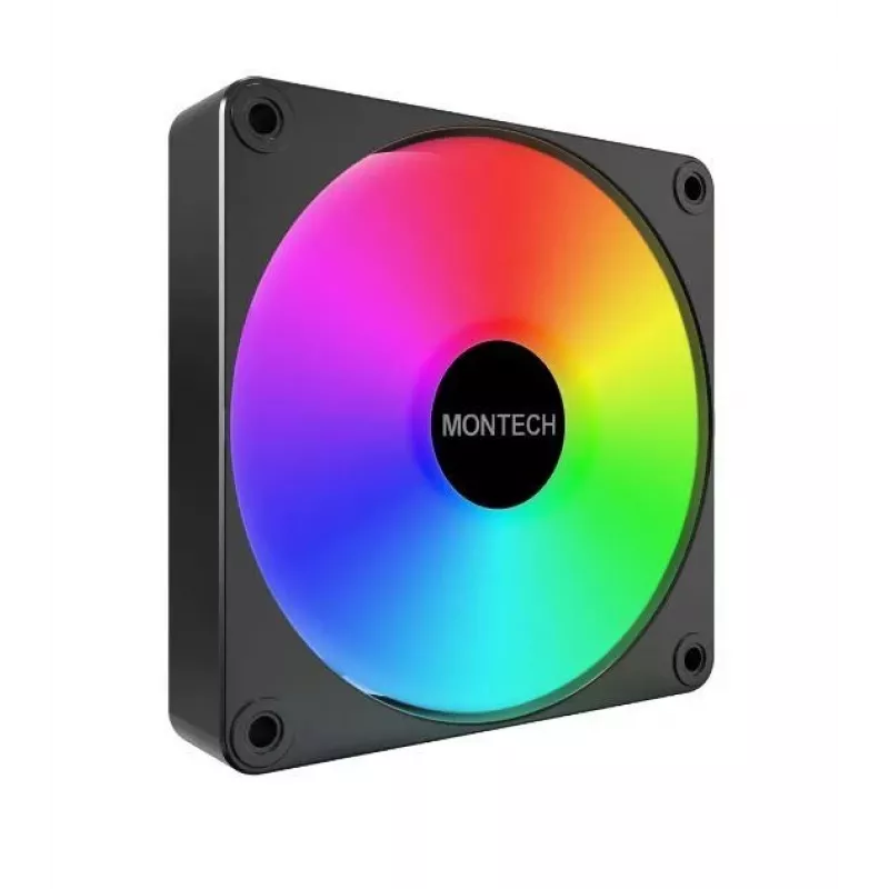Montech GF120 V2 ARGB modul ventilátora počítačovej skrine 12 cm čierny 3 ks