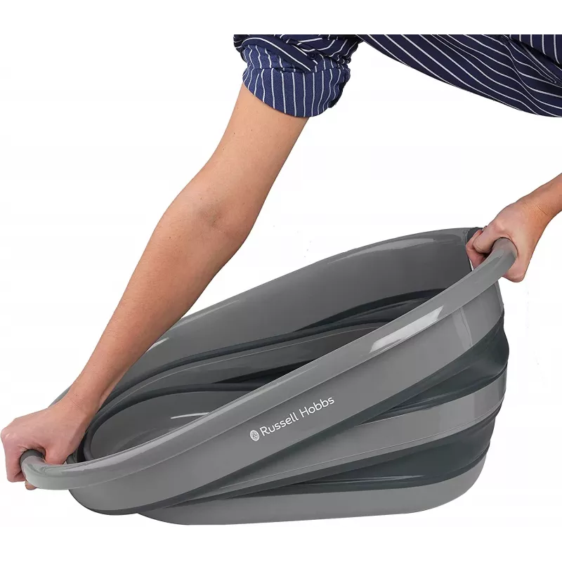 Koš na bielizeň Russell Hobbs LA053879GRYFEU7 27L skladací