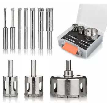 Sada diamantových vrtákov Smart SM-25-SET10G, 10-dielna, priemer 4–68 mm