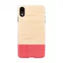 Puzdro na telefón man and wood pre iPhone XR — miss match biela