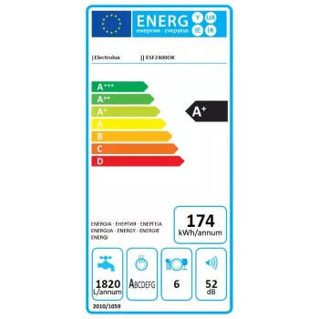 Electrolux ESF2400OK stolová umývačka riadu 6 súprav 52 dB