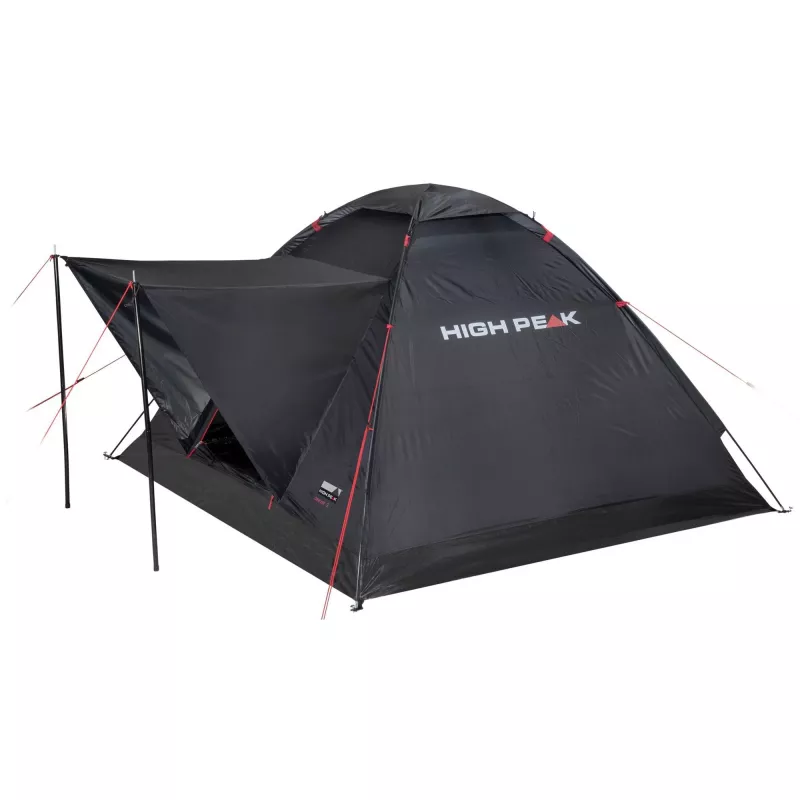 Pyramídový stan High Peak Beaver 3 3 osoby pevný rám vodotesný 150 cm