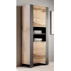 WOOD regál 65x40x170,5 wotanský dub + antracit