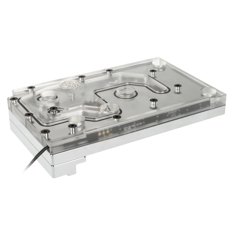 Water block BitsPower Monoblock pre ASRock X399M Taichi RGB, akryl/meď, poniklovaný, 90×142×29,1 mm