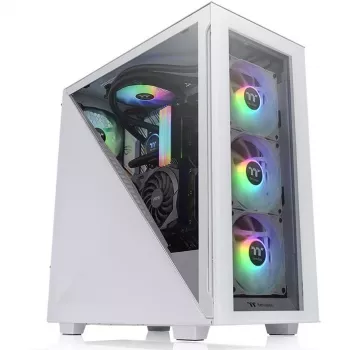 PC skriňa Thermaltake Divider 300 TG Snow ARGB Midi Tower biela