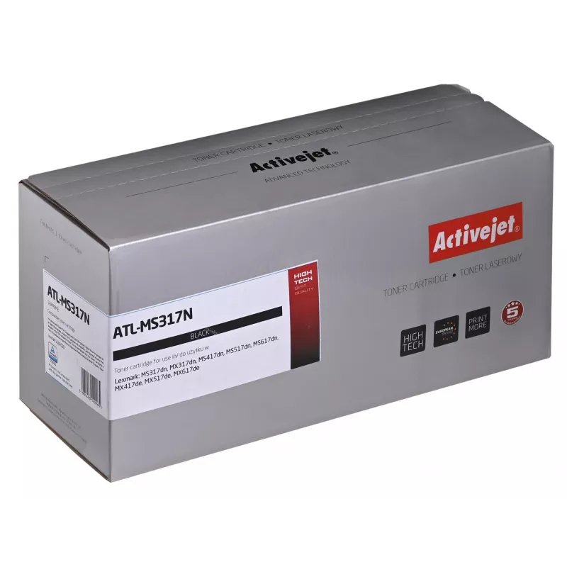 Tonerová kazeta ActiveJet náhrada za Lexmark 51B2000 čierna, 2500 strán, jednotlivé balenie