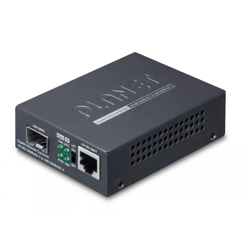 PLANET GT805A sieťový mediakonvertor 1000 Mbit/s multimode čierna