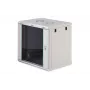 Nástenný rack DIGITUS Dynamic-N 12U, 19 palcov, 600x450 mm (ŠxH), IP20, zámok na kľúč, nezmontovaný