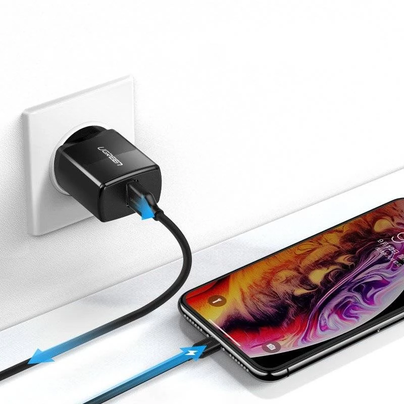 Ugreen 2.1A USB sieťová nabíjačka (čierna)
