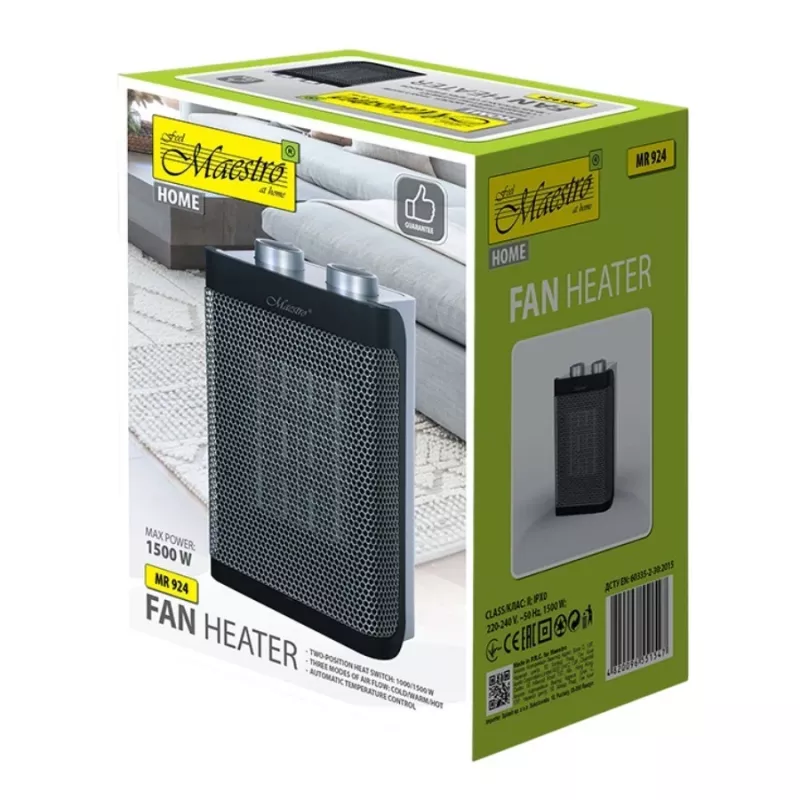 Keramický teplovzdušný ventilátor Maestro MR-924 1500W