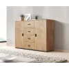 Cama obývacia komoda UNI lefkas dub/čierna