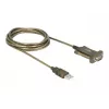 Sériový kábel DeLOCK 64073 USB Type-A DB-9 transparentný 2m
