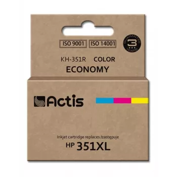 Kompatibilná ACTIS kazeta KH-351R pre HP 351XL, atrament na báze farbiva 21 ml (CMY), jednotlivé balenie, štandardná výťažnosť