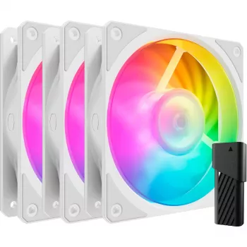 COOLER MASTER Mobius 120P ARGB 120mm biela 3-bal