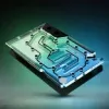 GPU vodný blok ek water blocks EK-Quantum Vector³ FE RTX 5090 — akrylová vrchná časť