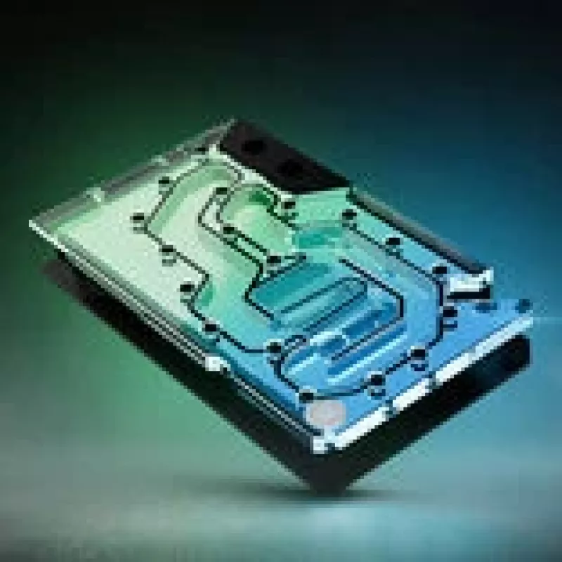 GPU vodný blok ek water blocks EK-Quantum Vector³ FE RTX 5090 — akrylová vrchná časť