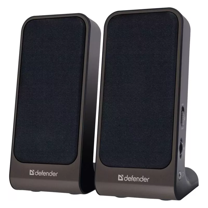 DEFENDER SPK-225 káblové 2.0 reproduktory, 4 W RMS, USB/DC 5 V, 3,5 mm, čierne