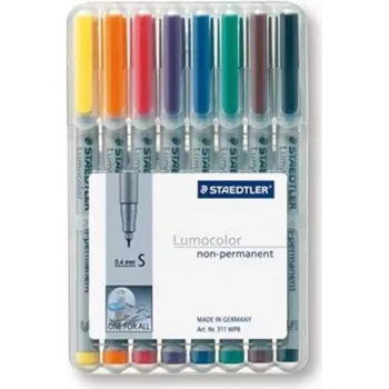 Marker Staedtler 311 WP8 8 ks čierna modrá hnedá zelená oranžová červená fialová žltá
