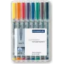 Marker Staedtler 311 WP8 8 ks čierna modrá hnedá zelená oranžová červená fialová žltá