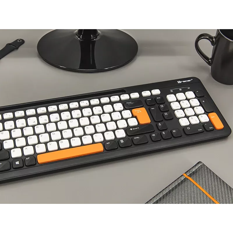 Bezdrôtová klávesnica Tracer Greg RF, 2,4 GHz, plnej veľkosti, čierna