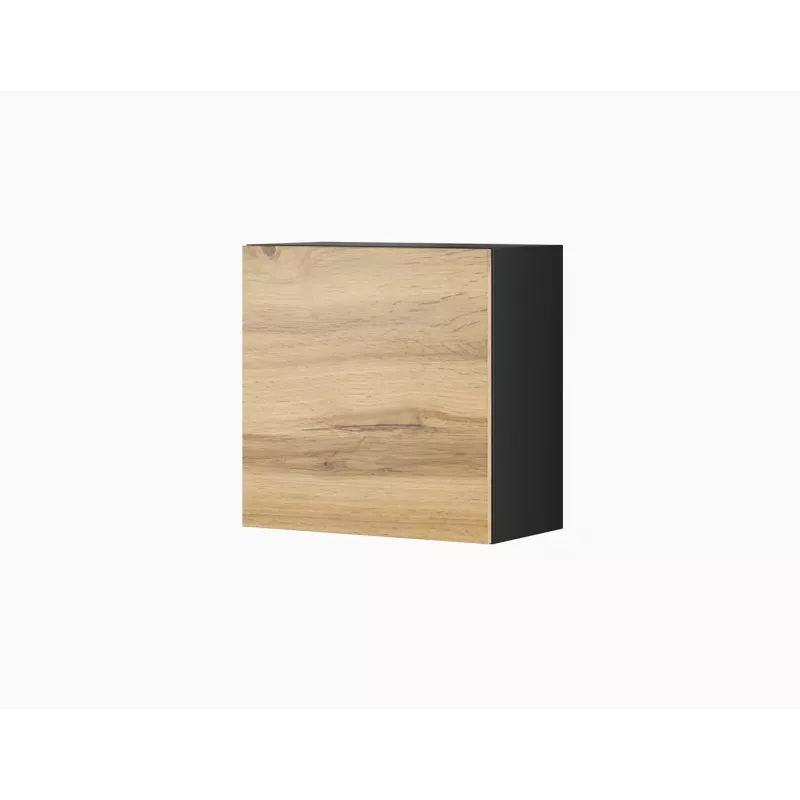 Cama obývacia zostava skríň VIGO 23 čierna/dub wotan