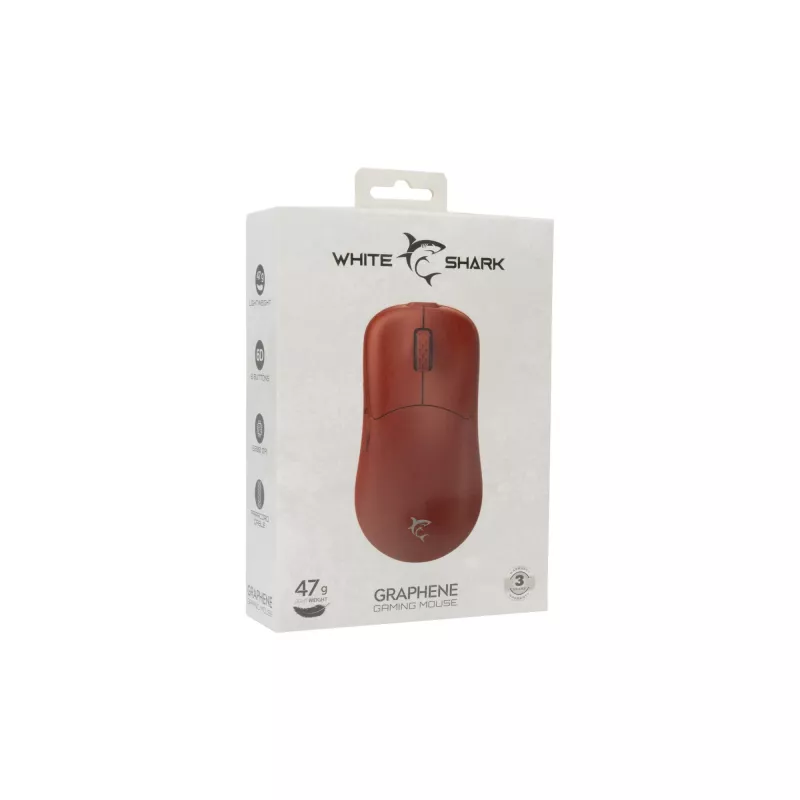 Myš White Shark GM-5014 Graphene červená USB