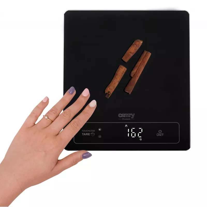 Kuchynská váha Camry CR 3175 maximálna hmotnosť 15 kg dielik 1 g displej LED čierna