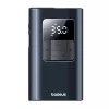 Baseus PrimeTrip VA1 prenosný kompresor na pneumatiky, 75 W, 2v1 s baterkou a powerbankou 6000 mAh, čierny