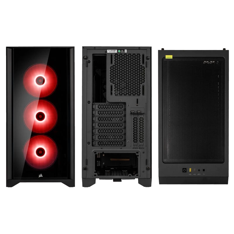 CORSAIR iCUE 4000X RGB Tempered Glass Mid-Tower skriňa čierna