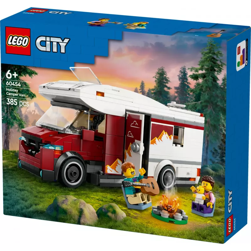 Stavebnica LEGO City Abenteuer-Camper 60454, 385 dielov, výška 80 mm, pre deti od 6 rokov