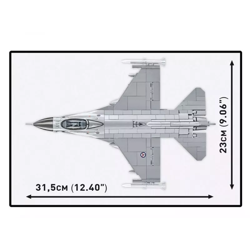 Stavebnica Cobi F-16AM Fighting Falcon, 495 dielov, model v mierke