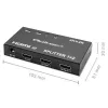 Aktívny HDMI rozbočovač 2 x HDMI 4Kx2K, 3,4 Gbit/s
