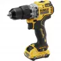 Vŕtačka DeWALT DCD706D2-QW, 1500 ot/min, rýchloupínacie skľučovadlo, 1,1 kg