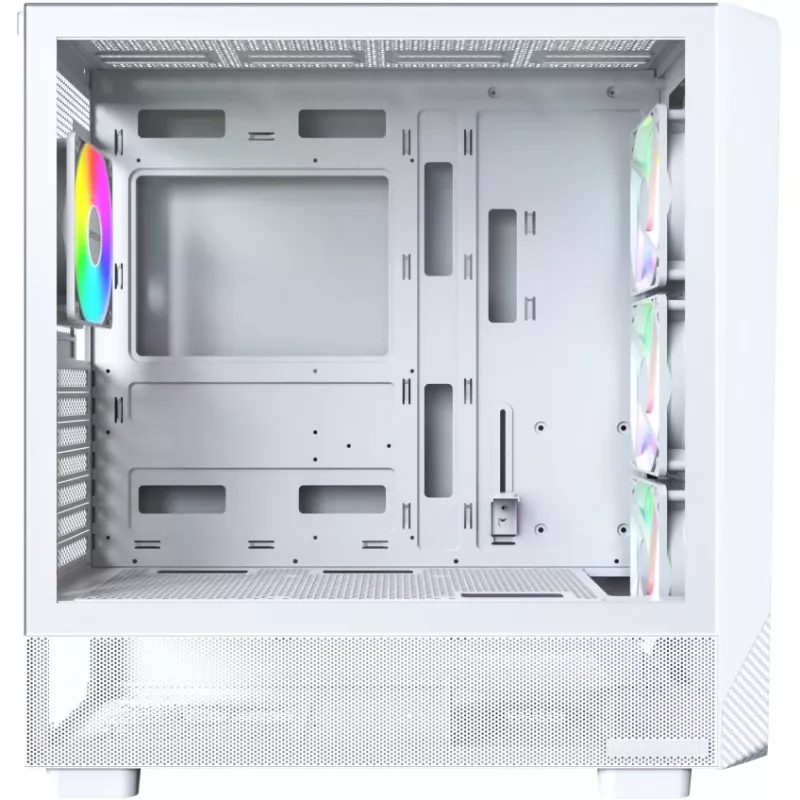 PC skriňa Montech X5 Midi Tower biela ATX 3x140 mm ventilátory