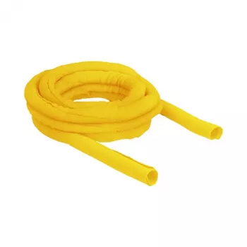 DeLOCK pletený obal samozatvárací tepelne odolný 5 m x 19 mm žltý