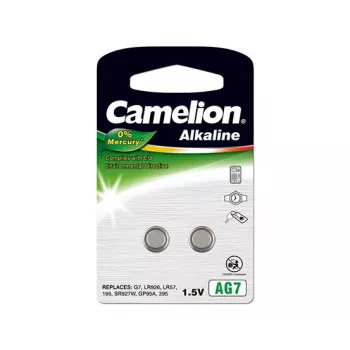 Camelion | AG7/LR57/LR926/395 | Alkalická gombíková batéria | 2 ks