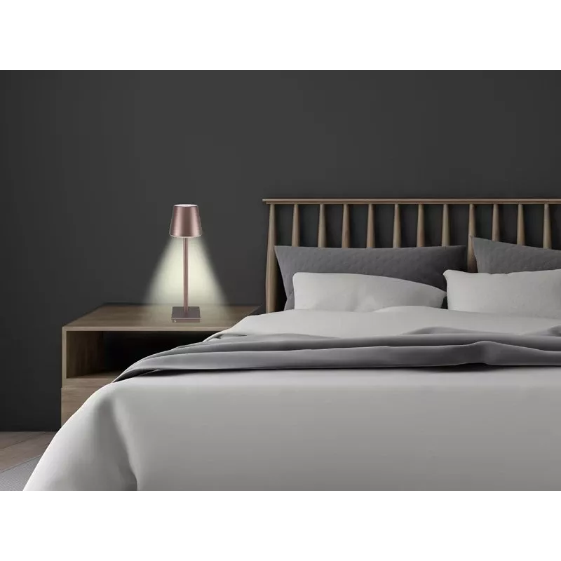 Nabíjateľná stolová lampa Beper P201UTP103, dotykový vypínač, 2 W