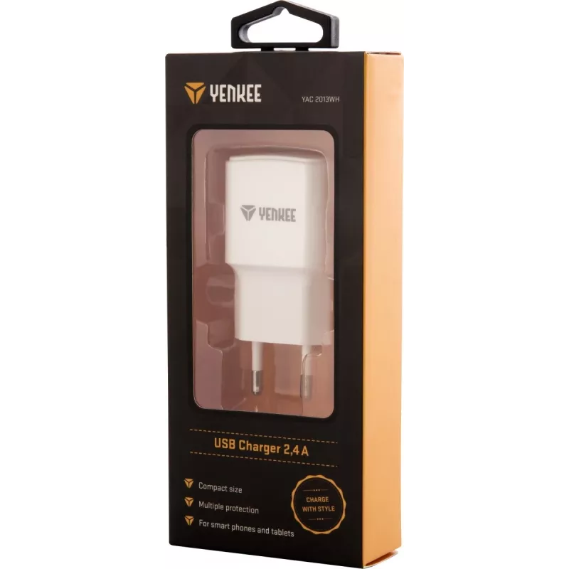 USB-A sieťová nabíjačka 12W 2,4A