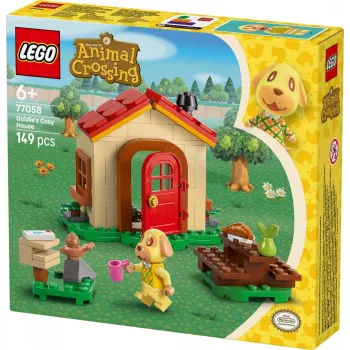 Konštrukčná hračka LEGO Animal Crossing Útulný dom 77058, 149 dielov, 1 minifigúrka, rozmer 120×90×70 mm