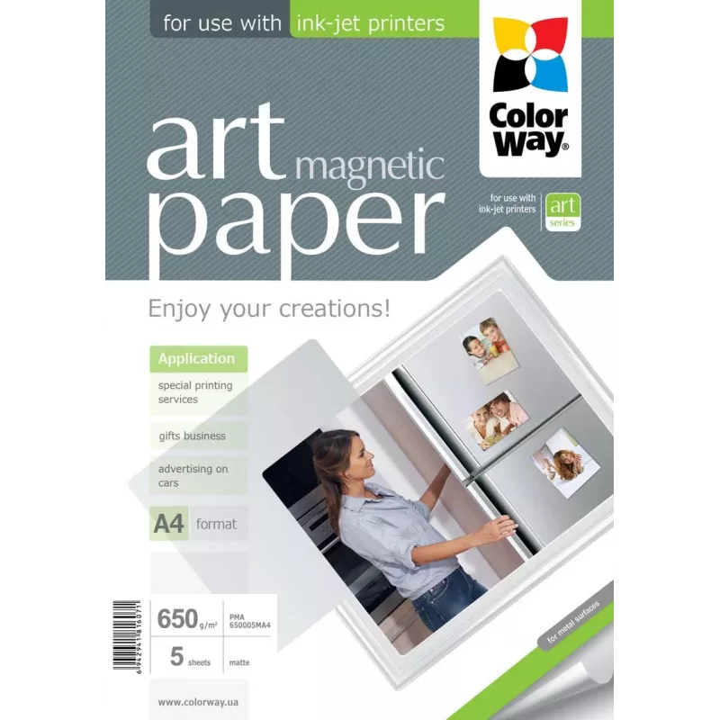 ART | biela | 650 g/m² | A4 | A4 | Matný magnetický fotopapier