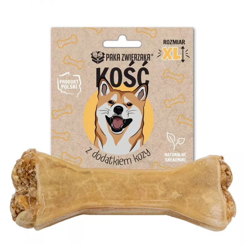 PAKA ZWIERZAKA kosti s kozou XL 17 cm - pamlsky pre psov - 115 g