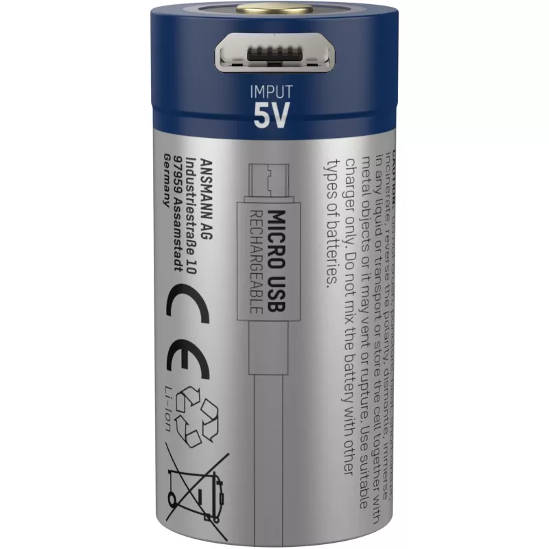 Ansmann 16340 Li-Ion batéria 850 mAh 3,6 V Micro-USB vstup 1300-0015