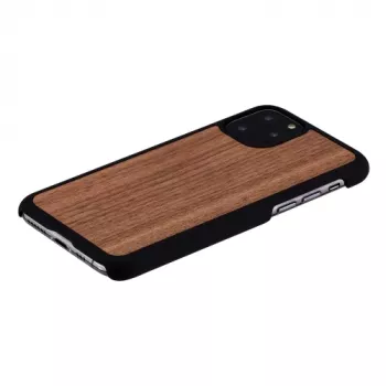 Puzdro na smartphone man and wood pre iPhone 11 Pro — čierny orech