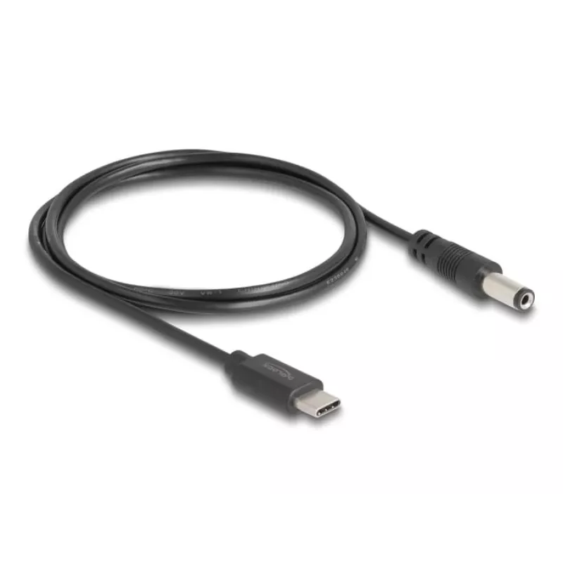 DeLOCK USB Type-C napájací kábel 1 m 5,5 x 2,1 mm konektor samec 5 V 1,5 A