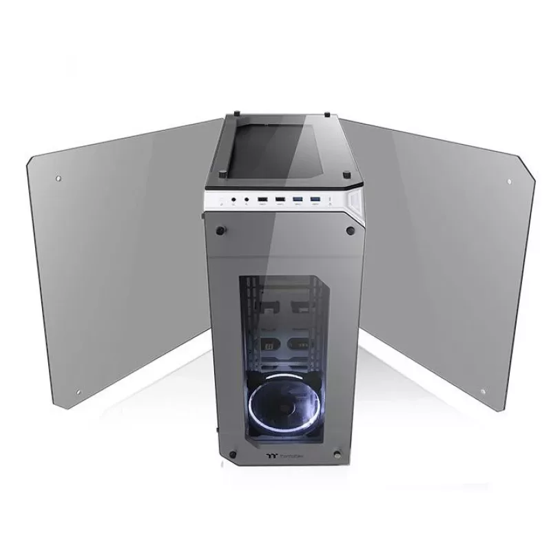 Skriňa View 71 Riing Tempered Glass E-ATX Full Tower - Snow Edition
