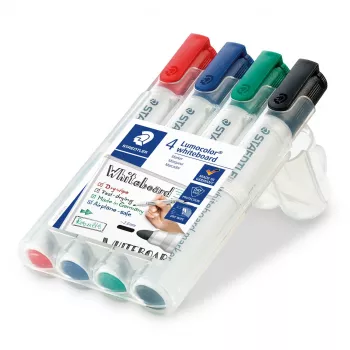 Marker Staedtler 351 B sekerový hrot čierna modrá zelená červená